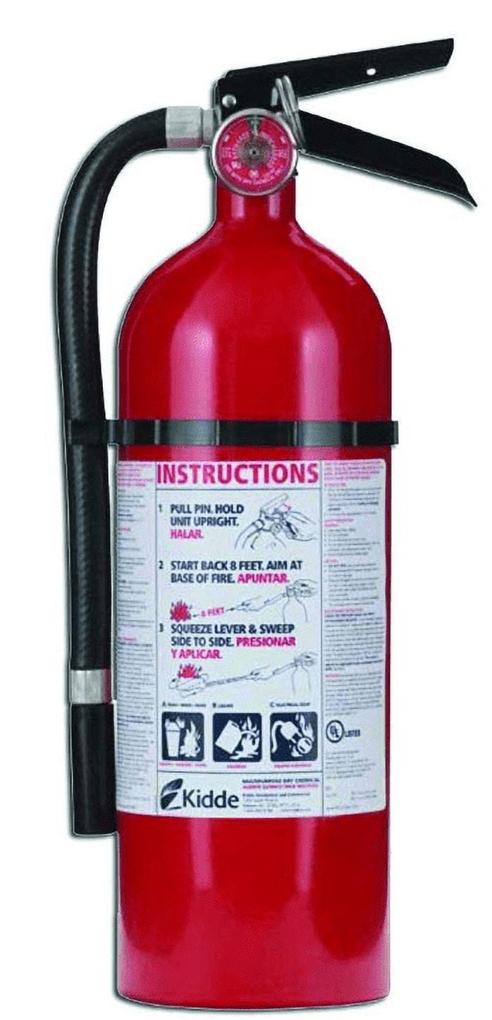 Kidde 2-A:10-B:C Rated Dry Chemical Fire Extinguisher, ABC