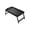 Black, variant on Hyknon Folding Bed Tray Table, Wood Bedside Breakfast Tray with Folding Legs and Handle, Food Lap Trays Fits, Food Serving Tray Table for Bed Sofa Eating Laptops TV Lap Tray Table on Couch, Brown