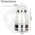 thumbnail image 2 of Cafetera Electrica Para Café Turco YOU Jarra de Vidrio 500ml 650W Blanco, 2 of 7