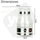 thumbnail image 2 of Cafetera Electrica Para Café Turco YOU Jarra de Vidrio 500ml 650W Blanco, 2 of 7
