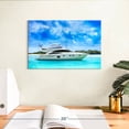 thumbnail image 3 of Elephant Stock Caribbean Luxury Yacht Wall Art - Horizontal Canvas Wall Art - Living Room Wall Decor - Transportation Canvas - Blue And Green Decor - 12" x 8", 3 of 8