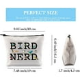 thumbnail image 2 of Ornithologist Gift Bird Nerd Bird Watching Zipper Makeup Bag for Bird Lovers, 2 of 5