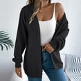 thumbnail image 2 of Sentmoon Oversized Cardigan Long Sleeve Oversized Sweaters for Women Solid Color Soft and Cozy Loose Trendy Clothes Fall and Winter Soft and Comfortable for Oversized Comfy Pullover Black XL, 2 of 9