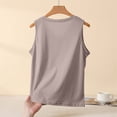 thumbnail image 3 of Gytharion Pj Tank Tops for Women Plus Size Summer Solid Casual Sleepshirt Fashion Loose Sleeveless V-Neck Pajama Shirt Soft Comfy Modal Loungewear, 3 of 6