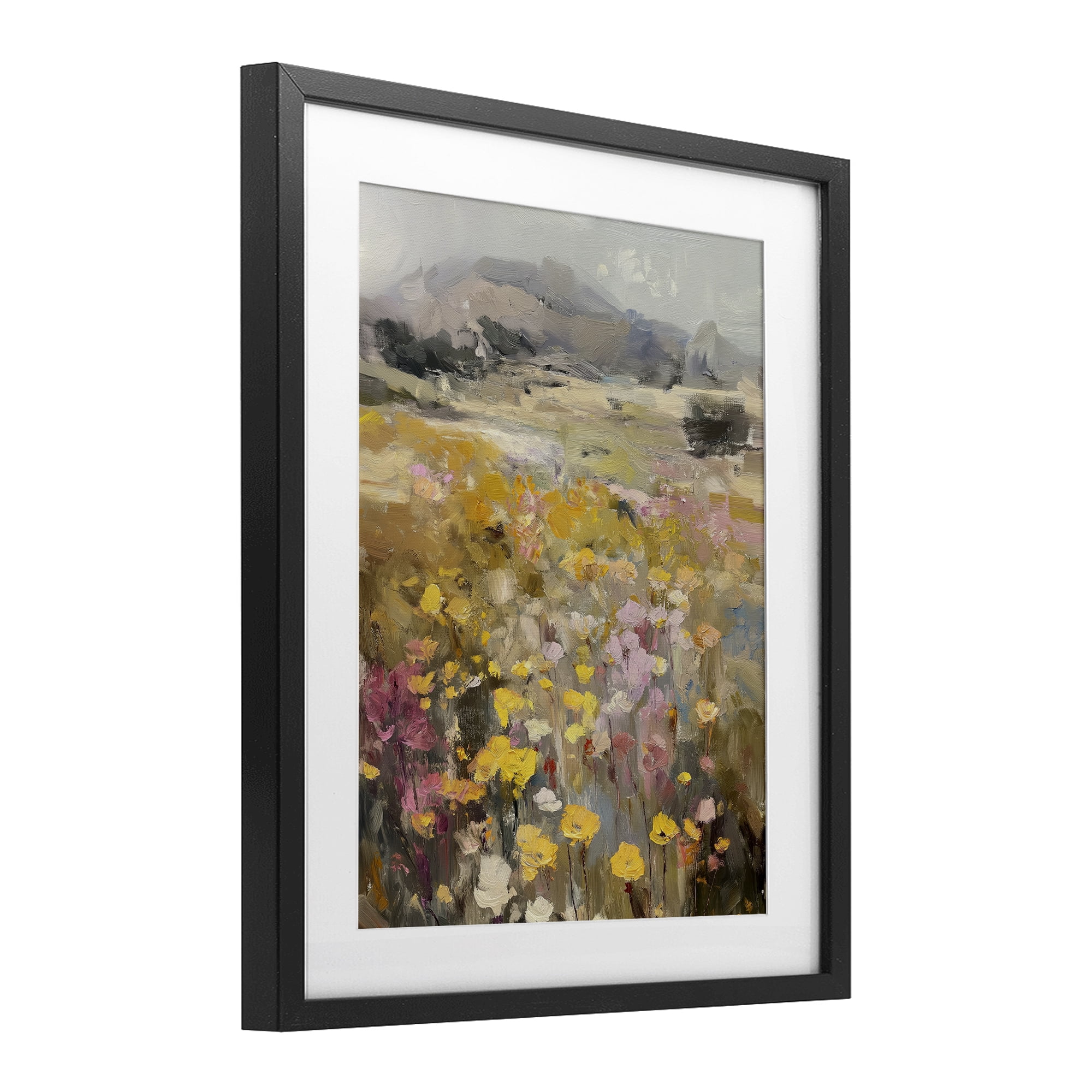 Stupell Industries Meadow's Heartbeat Abstraction Black Framed Print Under Glass, design by Svetlana Aleynikova