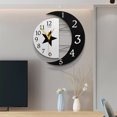 thumbnail image 4 of ZheElen Northern Europe Decoration Wall Clock Silent And Creative Silent Creative Sun And Moon Shape Clock arabic dial, 4 of 6