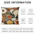 thumbnail image 5 of Creowell Boho Flower Abstract Pillow Covers Market Throw Pillows, Mid Century Outdoor Pillowcase Colorful Pictures Colorful Plant Cushion Case Decor for Home Sofa Couch Bed PC-04 zipper closure White, 5 of 5