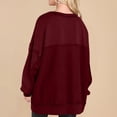 thumbnail image 7 of Towmus Women's Oversized Sweatshirt Casual Long Sleeve Button Henley Neck Pullover Sweatshirts for Women Light Patchwork Shirts, 7 of 7