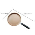 thumbnail image 5 of Raindrops 1Pc Golden Nonstick Frying Pan Kitchen Cooking Pan with Anti Scald Handle, 5 of 8