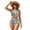 Bohemian Mandala Flower, variant on Pink Leopard Cheetah Print Women Bikini Set 2 Pieces High Waisted Tummy Control Swimsuit Twist Front Crisscorss Back Beach Bathing Suit, 3XL