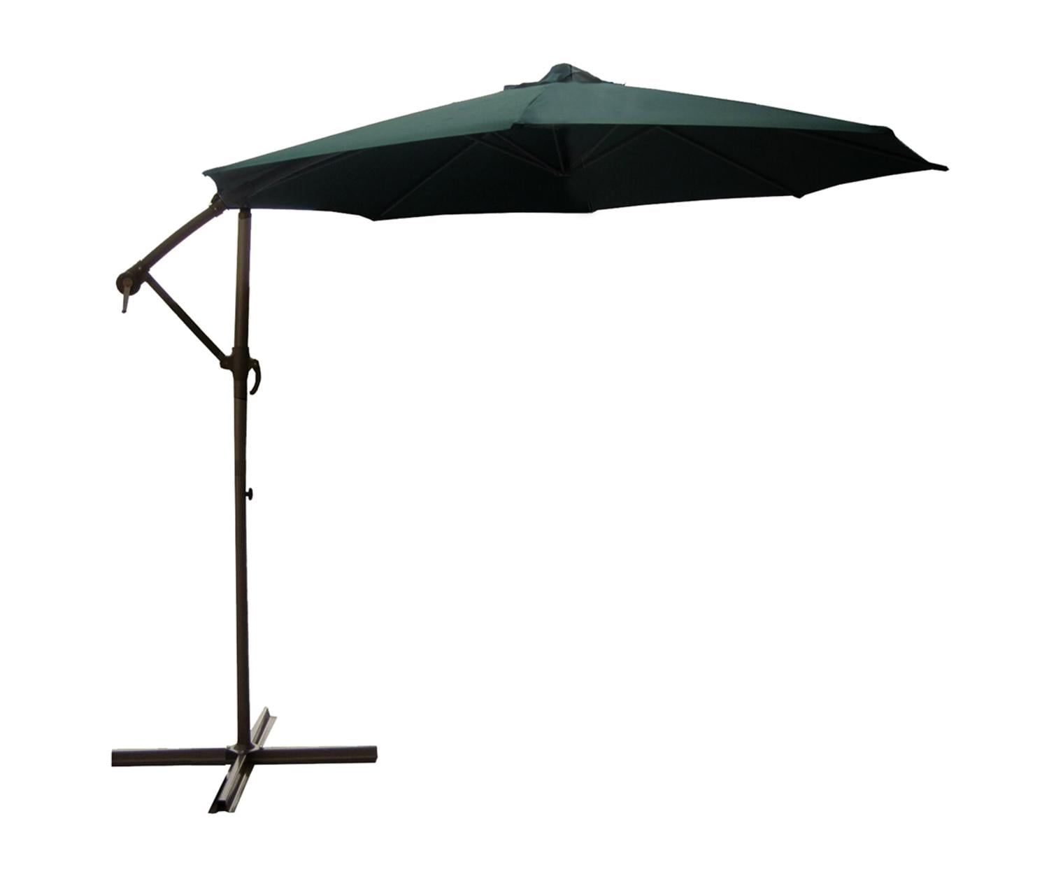 10' Outdoor Patio OffSet Crank and Tilt Umbrella Green Walmart Canada