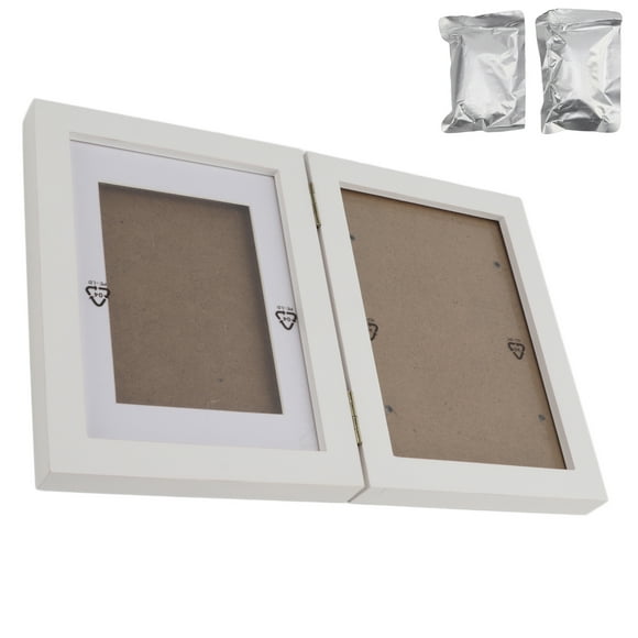 Pet Memorial Picture Frame, Print Photo Frame Wooden Harmless Memorable Snap Fixed for Dogs for Cats White Clay,Pink Clay,Blue Clay