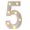 Yellow, variant on Number 0 Shape Night Light, Bedside Ambient Lamp for Bedroom, Soft Glow Decoration for Room and Party Table 9 Inch