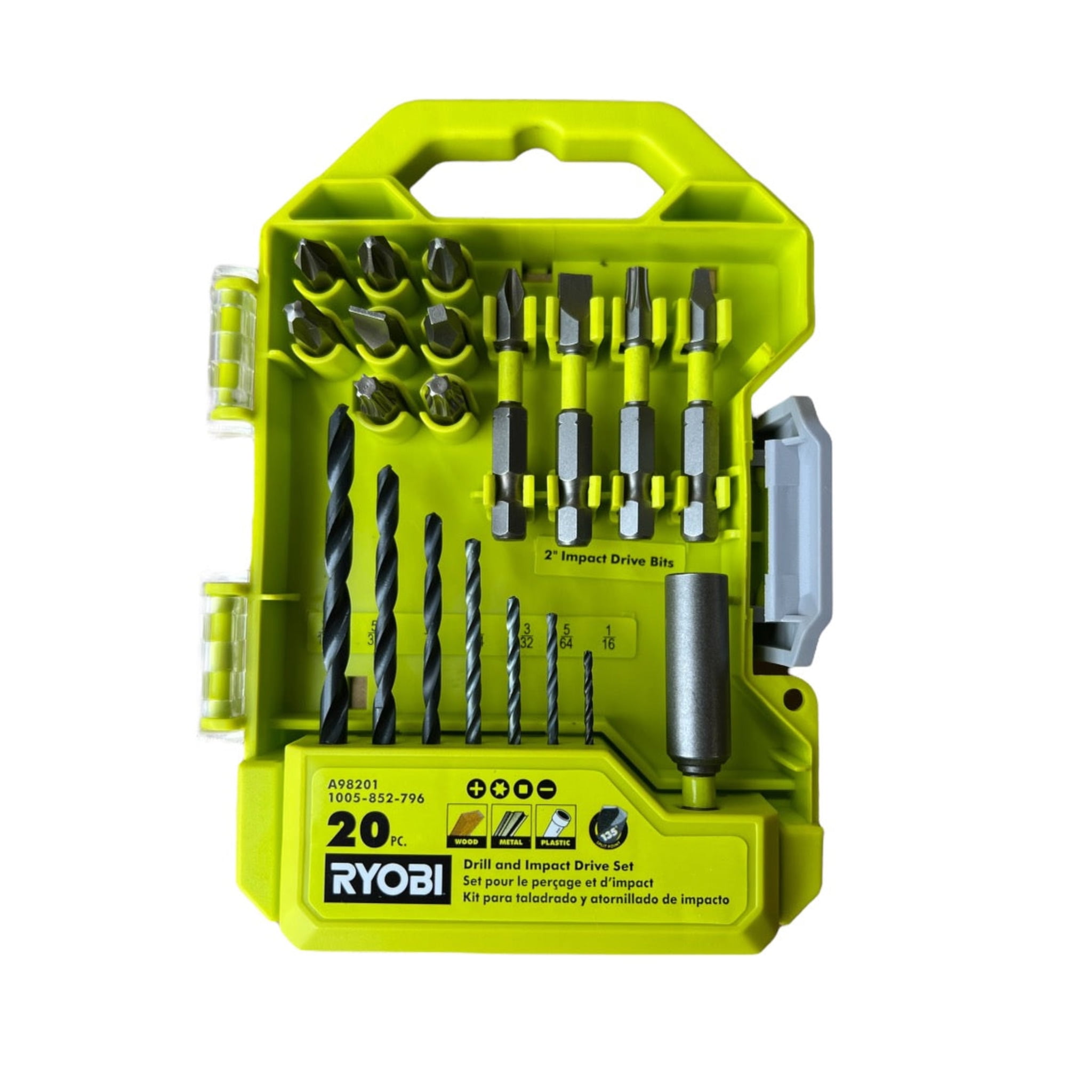 ヒメイワダレソウ（リピア）キッドセット Ryobi Drill and Impact Drive Kit, 20-Piece, Black Oxide, Torsion
