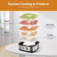 thumbnail image 5 of 240W Stainless Steel Food Dehydrator with Temperature Control, 5 BPA-Free Trays, Dishwasher Safe Electric Dryer for Jerky, Fruits, Veggies & Herbs, Includes Recipe Book, 120V, Dehydrators for Food, 5 of 11