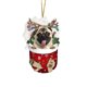 thumbnail image 2 of Fiudx Adornos Navideños Divertidos con Forma de Perro, Adorables Diseños de Gorro y Calcetín, Material Plástico Duradero, Adornos Festivos para El Árbol, Versátiles Opciones para Colgar, Decoración N, 2 of 2
