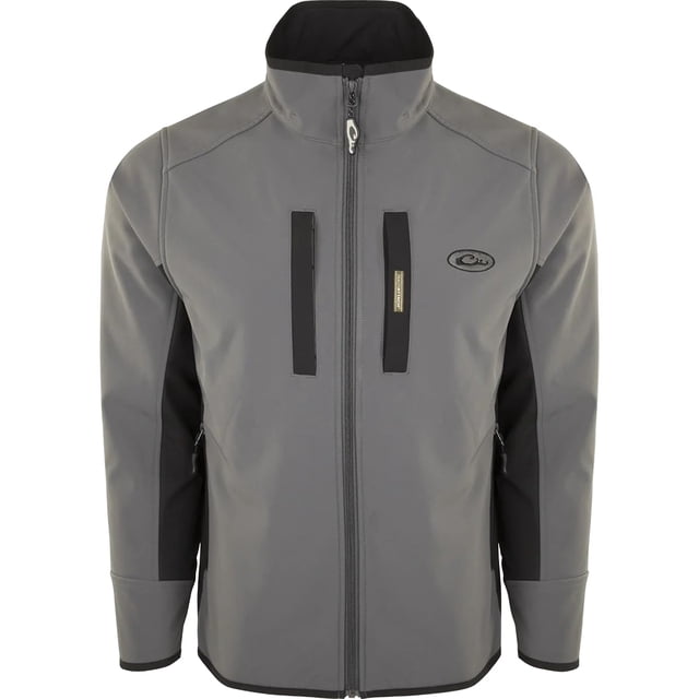 Drake Waterfowl Windproof Tech Jacket Charcoal/Black Large