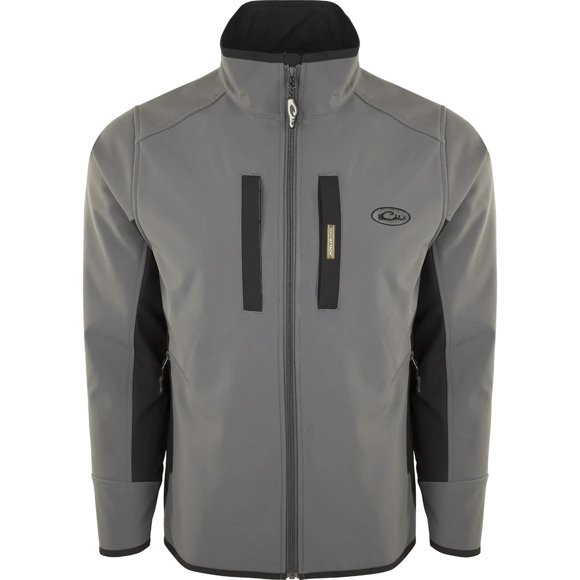 Drake Waterfowl Windproof Tech Jacket Charcoal/Black Large