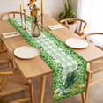 thumbnail image 3 of St. Patrick's Day Table Runner - 60 Inch Long, Kitchen Dining Table Runner Dresser Scarves, Green Boots Daisy Clovers Buffalo Plaid Farmhouse Decor for Coffee Tables Wedding Party Banquet, 3 of 8