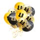 thumbnail image 1 of FELTECHELECTR 15 globos de la constelación de Géminis con lentejuelas, ideales para bodas, cumpleaños (5 unidades en negro, dorado y transparente)., 1 of 6
