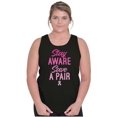 thumbnail image 3 of Aware Save A Pair Breast Cancer BCA Tank Top Tee Shirt Women Brisco Brands S, 3 of 6