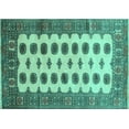 thumbnail image 1 of Ahgly Company Indoor Rectangle Southwestern Turquoise Blue Country Area Rugs, 7' x 9', 1 of 4