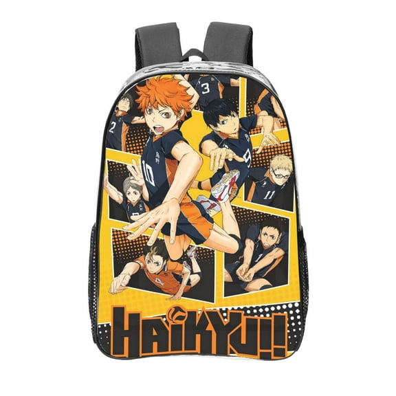Haikyu Basics Transparent Backpack School See Through Plastic Backpacks For School, Work,Concert,College,Travel