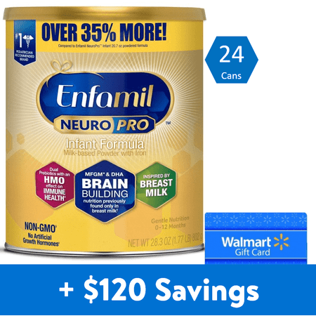 SAVE $120 on Enfamil NeuroPro Infant Formula when Purchasing 24 Powder Cans