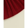 thumbnail image 6 of Wassery Toddler Girls Princess Skirt 6M 12M 18M 24M 3T 4T Baby Girls Solid Color Velvet A-Line Skirt Infant Girls Beach Party Cute Clothes, 6 of 8