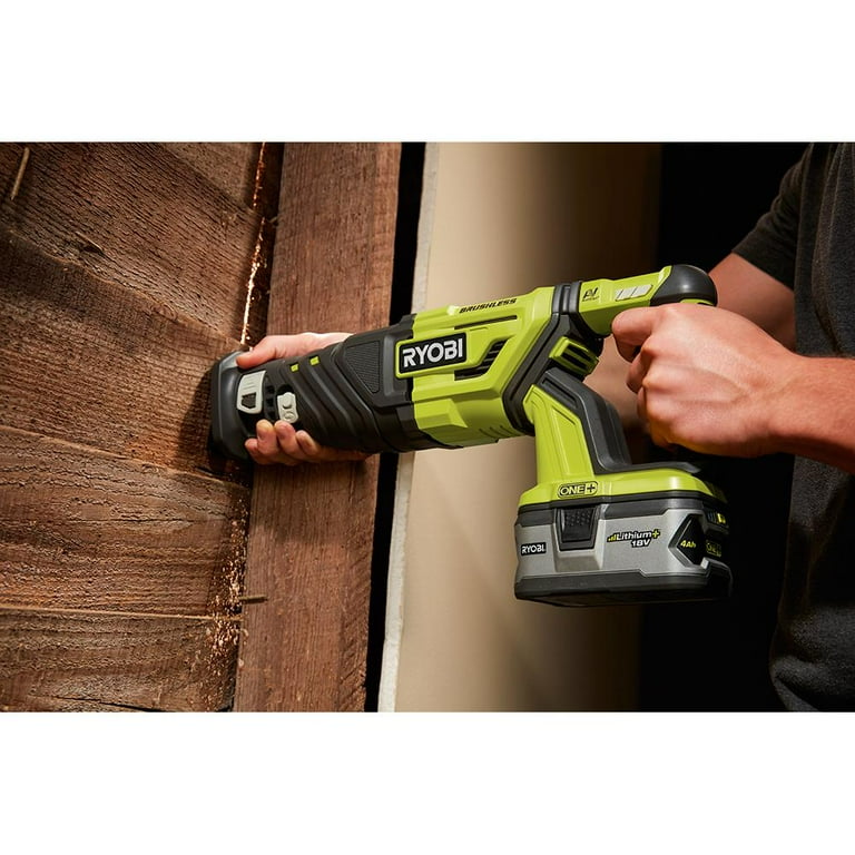 Restored Ryobi P517 18 Volt One Brushless Reciprocating Saw Refurbished