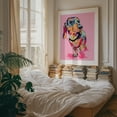 thumbnail image 4 of Rainbow Pup - India Illustration Pop Art Dog Modern Art Whimsical Animal Abstract Unframed Wall Art Print 24 x 32 inches, 4 of 13