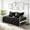 Black, variant on 5-Piece Twin Daybed Cover Set, All Season Reversible Quilted Geometric Daybed Bedding Set With 4 Pillow Shams 39"x75"