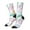 2 Black-2, variant on Zebra Colourful Crew Socks for Men & Women, Breathable Casual Athletic Ankle Socks