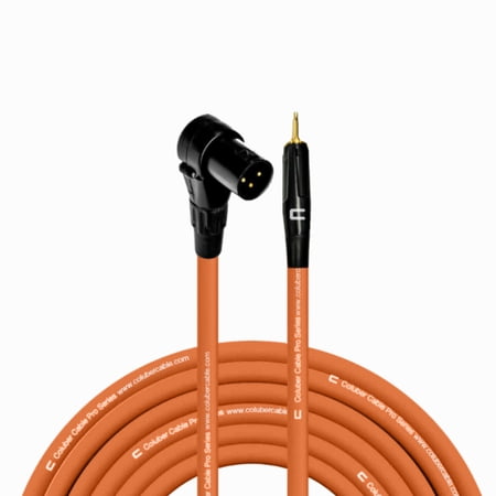 Coluber Cable Right Angle Male XLR - 3.5 TS Male 3-Pin Microphone Connector