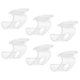 thumbnail image 1 of Cordless Shade Handles 6Pcs Replacement Bottom Rail Hooks Transparent Accessories Homeowners DIY Enthusiasts Window Treatment, 1 of 4