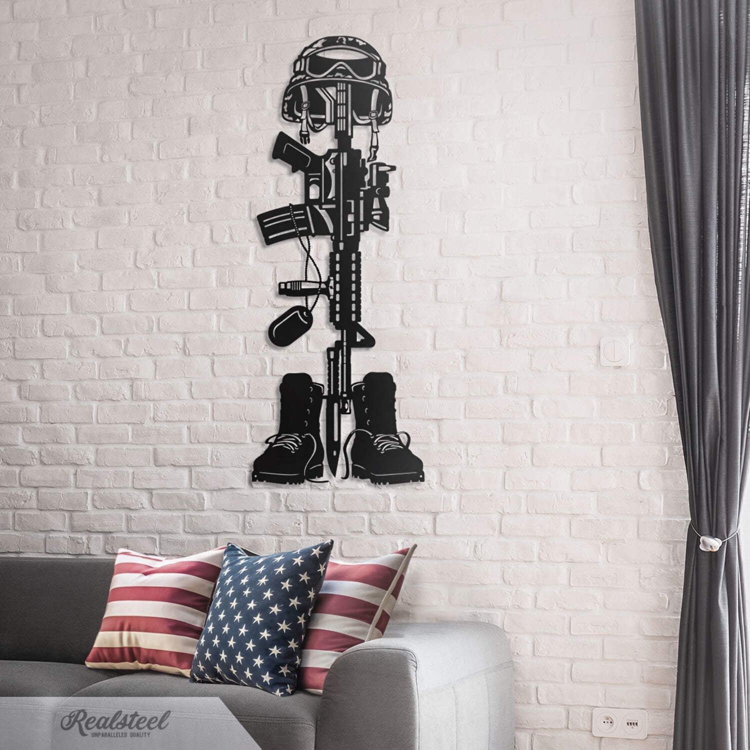 Fallen Soldier Battlefield Cross Wall Decor - Walmart.com