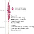 thumbnail image 5 of Conjunto de joyería de cristal nupcial YONGSHENG 3/4 piezas para mujer y niñas, 5 of 5