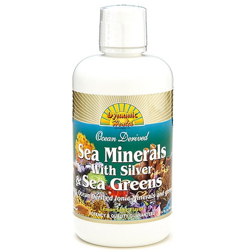 Dynamic Health Sea Minerals with Silver and Sea Greens, 32Ounce