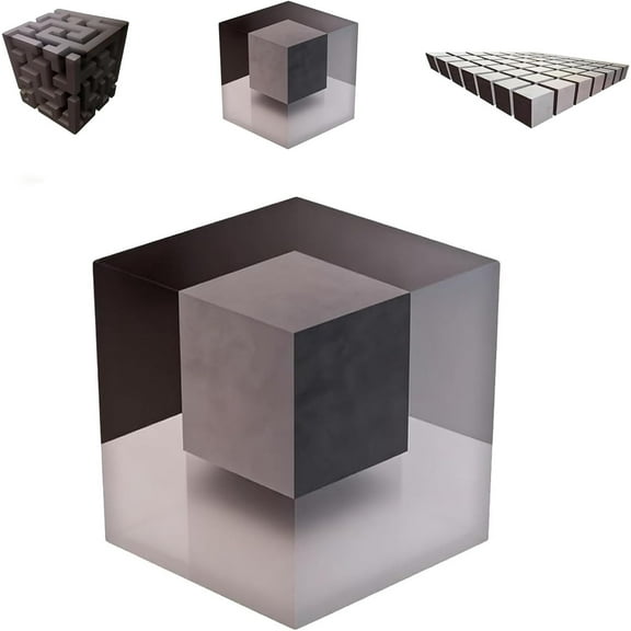 BOSALY Impossible Corners – Wall Art That Reshapes Reality - Optical Illusion Corner Wall Decal, 3D Stereoscopic Cube Sticker, Removable Peel and Stick Graphic Wall Art, Modern Home Decor (A)