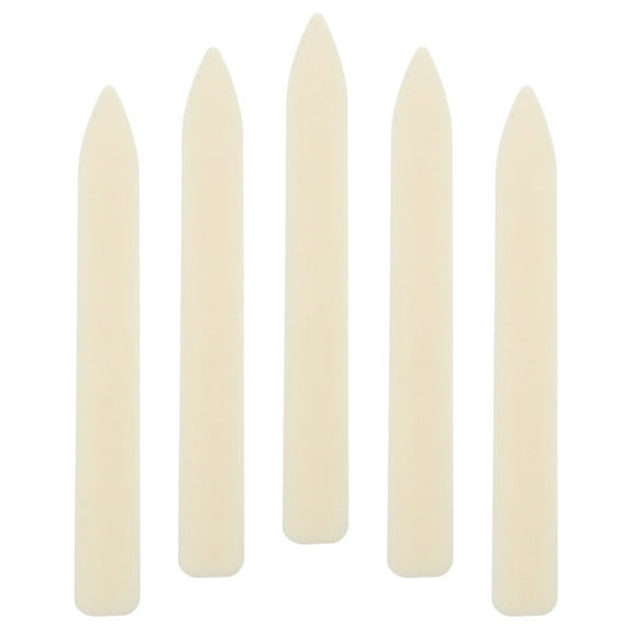 5 Pcs Bone Folder Tool Scoring Board for Card Making Paper Folding Beige