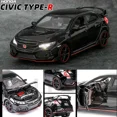 thumbnail image 3 of Metal Toy Civic Type-R 1/32 Scale Diecasts Cars Trucks Models Kids Toys Gift for Boys Children Vehicles Hobbies Collection, 3 of 5