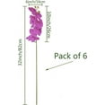 thumbnail image 2 of 3Artificial Phalaenopsis Flowers Artificial Orchid Flowers Stem Plants for Home Décor (Purple), 2 of 5