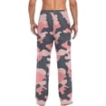 thumbnail image 6 of Men's Pajama Pants with Pockets Sleepwear Lounge Pants Stretch Casual Pink Grey Camouflage, 6 of 6