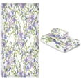 thumbnail image 7 of GZHJMY Purple Flowers Bath Towel Set of 3, Highly Absorbent & Soft Bathroom Towels Set Quick Dry Towels Set for Bathroom Spa Beach (1 Bath Towels, 1 Hand Towel, 1 Washcloth), 7 of 7