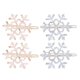 thumbnail image 1 of 4 Pcs Bridal Hair Clip Rhinestone Bobby Pins Wedding Hair Clips Snowflake Hair Accessories, 1 of 3