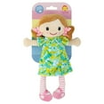 thumbnail image 2 of Tiger Tribe: Nellie Rag Doll - 10"/ 25cm - Green-Yellow Flower Dress, Soft Snuggly Velboa Fabric, Super Cuddly Ideal For Newborn, Babies & Toddlers, 2 of 7