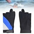 thumbnail image 6 of Colaxi 3 Cut Fingers Gloves Adult Finger Protector Gloves for Outdoor Sports Hiking Blue, 6 of 10