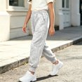thumbnail image 5 of LvhaoGJOB Girls' Sweatpants for School - Stretchy Material, Breathable, 5 of 9