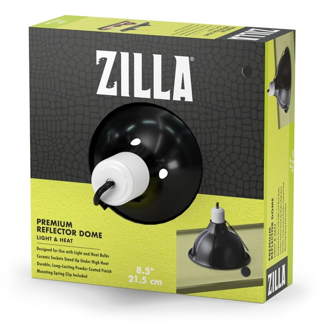Lámpara de calor reflector Dome Zilla de 21,5 cm para reptiles