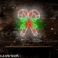 thumbnail image 4 of Glowneon Christmas Candy Cane Neon Sign, Christmas Candy Shop Decor, 4 of 5